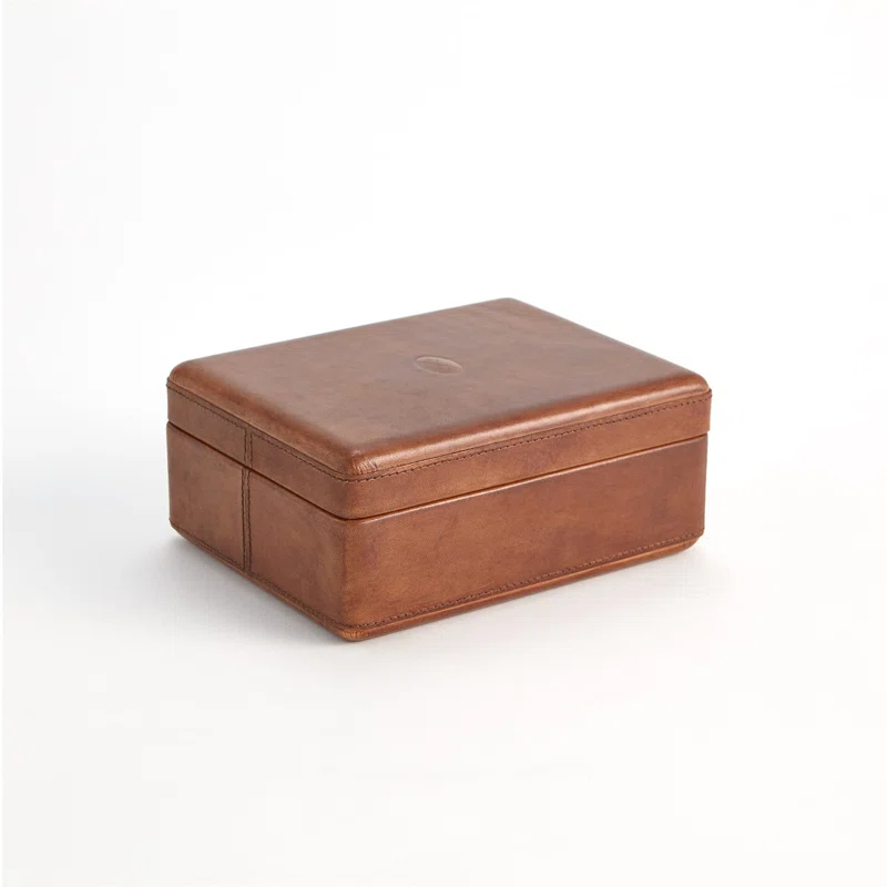 Global Views Signature Tobacco Covered Box-Lg