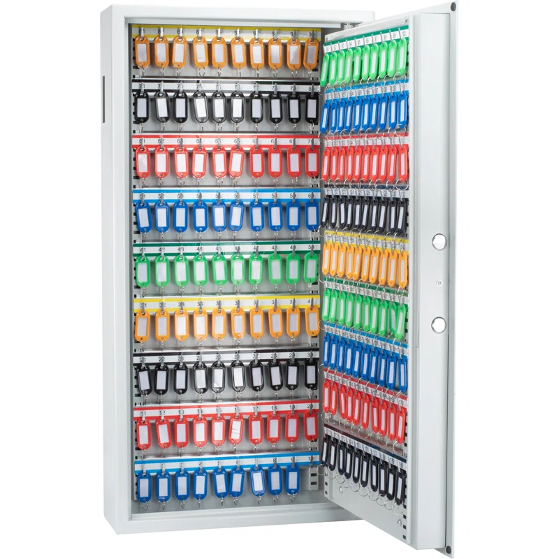 Barska 180 KEYS KEYPAD WALL KEY SAFE WHITE