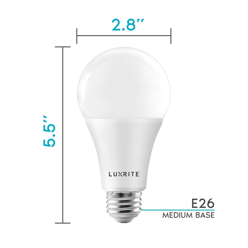 22 Watt (150 Watt Equivalent), A21 LED, Dimmable Light Bulb, E26/Medium (Standard) Base