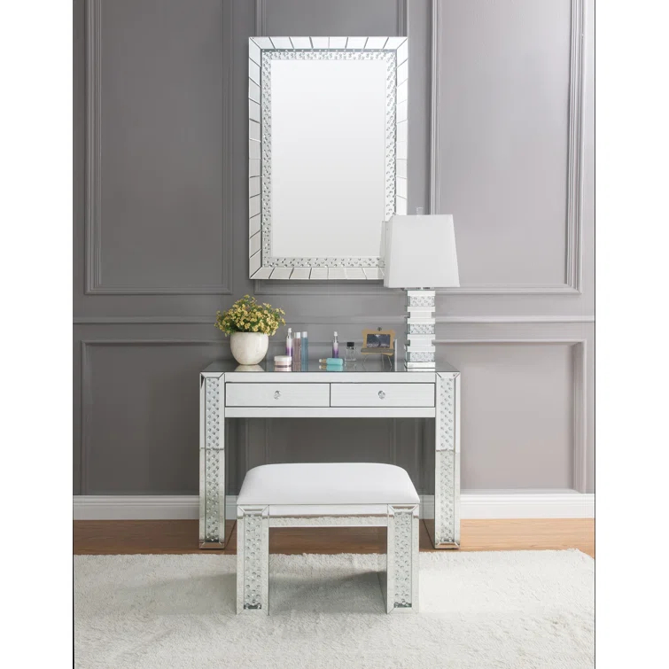 Everly Quinn Manufactured Wood Accent Stool