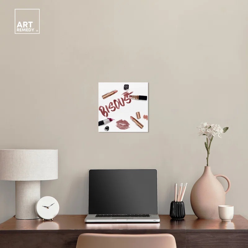 XOXO Lipstick Canvas Glam Art Prints by Art Remedy