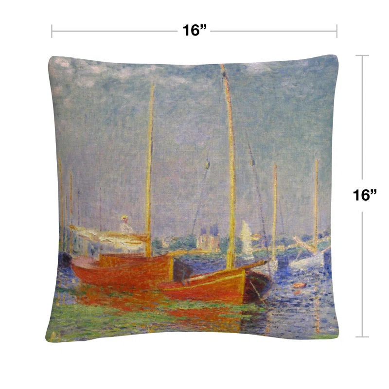 Claude Monet Throw Pillow