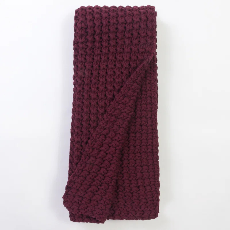 Amity Home Brenda Knitted Cotton Throw | Wayfair