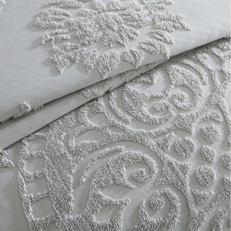 Beatrice Home Fashions Medallion Cotton Farmhouse / Country Quilt