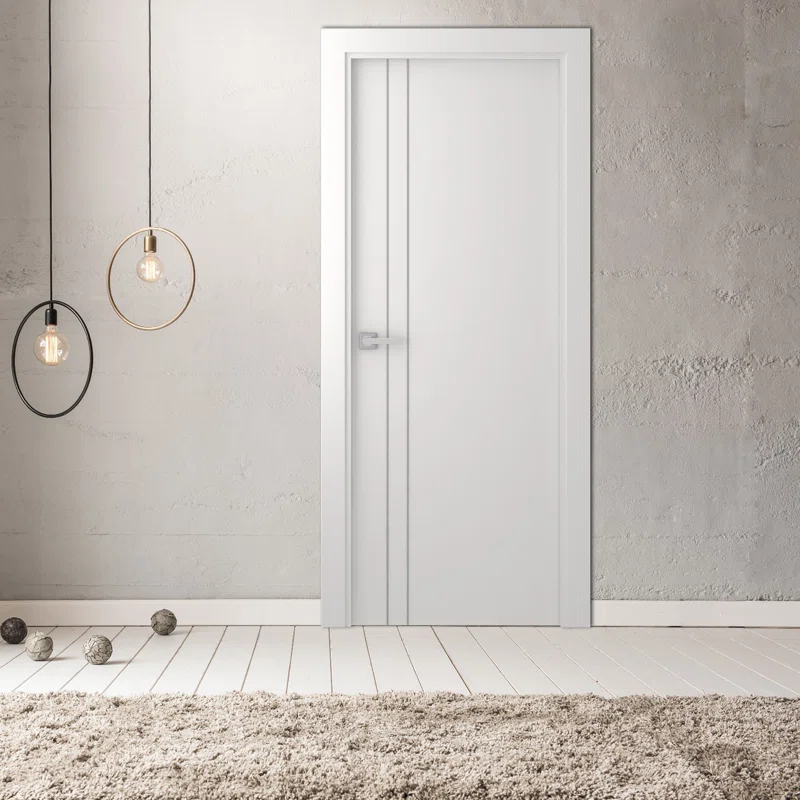 Belldinni Smart Pro 2V DIY-FRIENDLY Flush Wood Painted Narvika Collection Standard Door