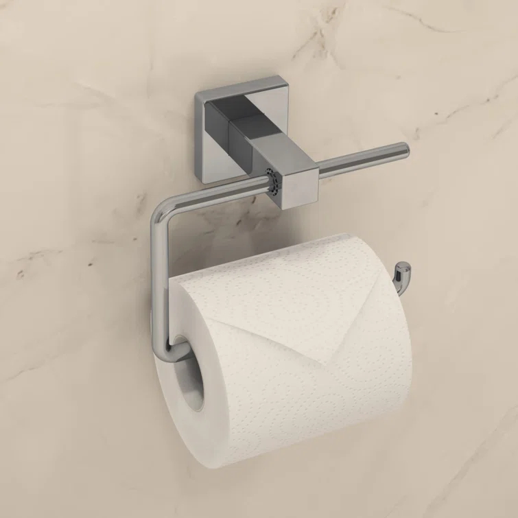 Symmons Duro Single Roll Toilet Paper Holder with Wall Mounting Hardware 363TP