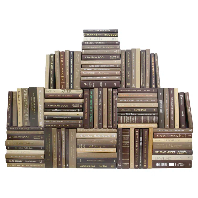 Booth & Williams Modern Chocolate Book Wall