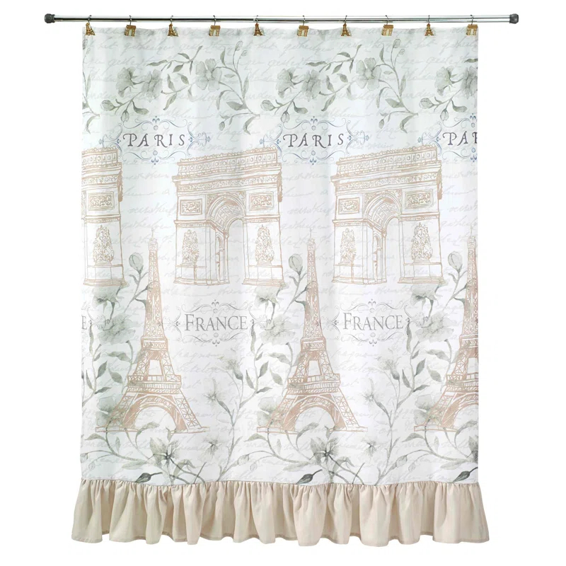 Avanti Linens Avanti Linens Paris Botanique Shower Curtain & Hook Set