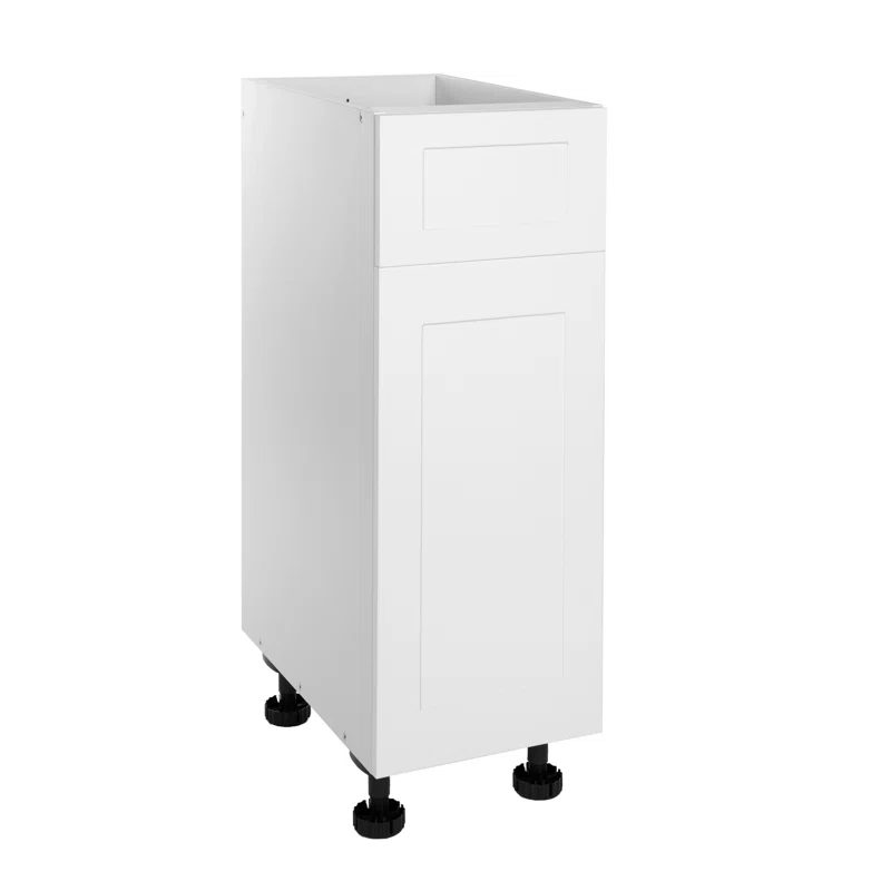 Cambridge Everest Quick Assemble Modern Style, Shaker White Base Kitchen Cabinet,1 Drawer