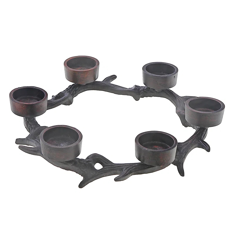 iH casadécor Ih Casadecor 2'' H Metal Tabletop Tealight Holder