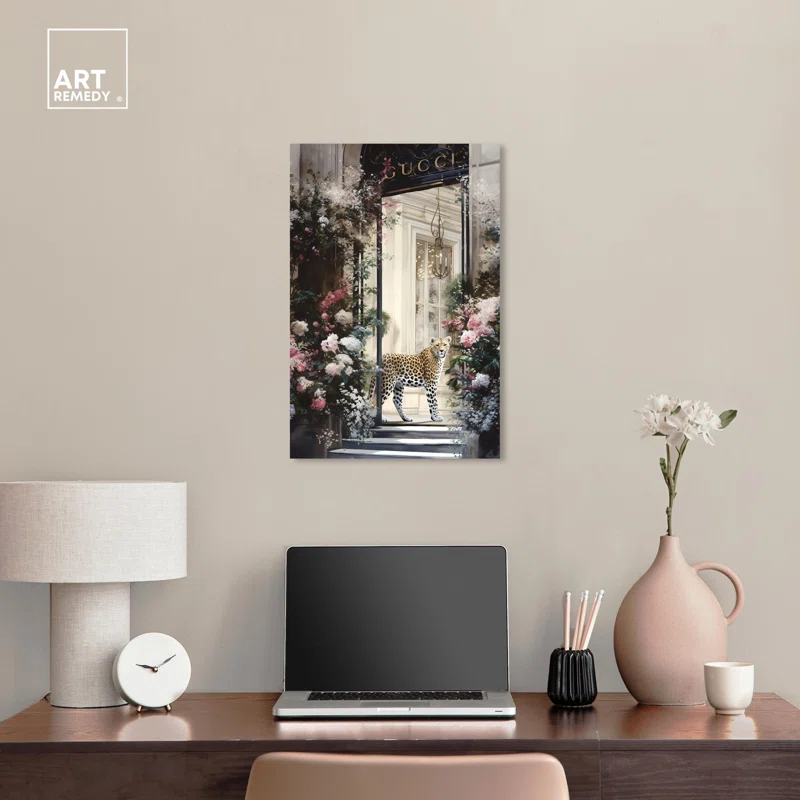 Art Remedy Flower Storefront Canvas Fashion Designer Wall Art by Art Remedy