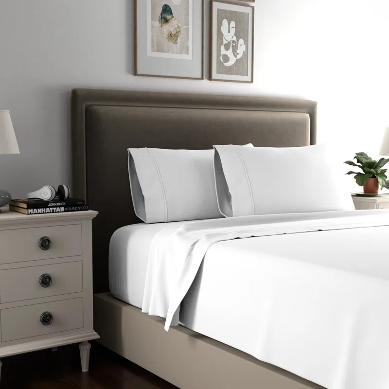 Color Sense Ultra-Soft & Silky 800TC Rich Cotton-Blend Wrinkle-Resistant Sheet Set
