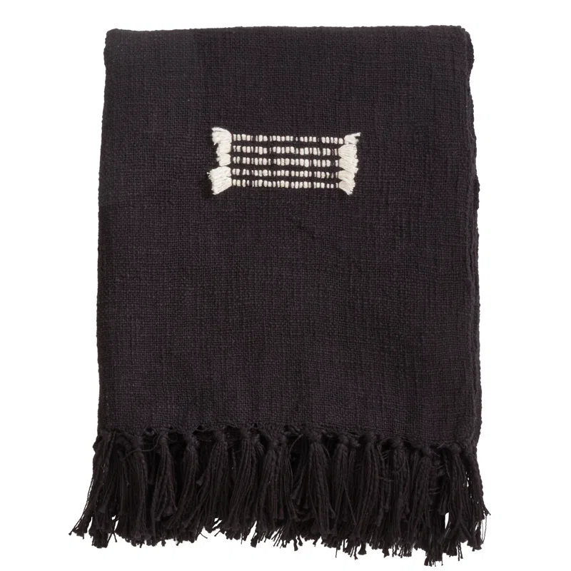 Saro Sevan Collection Hand Woven Throw Blanket