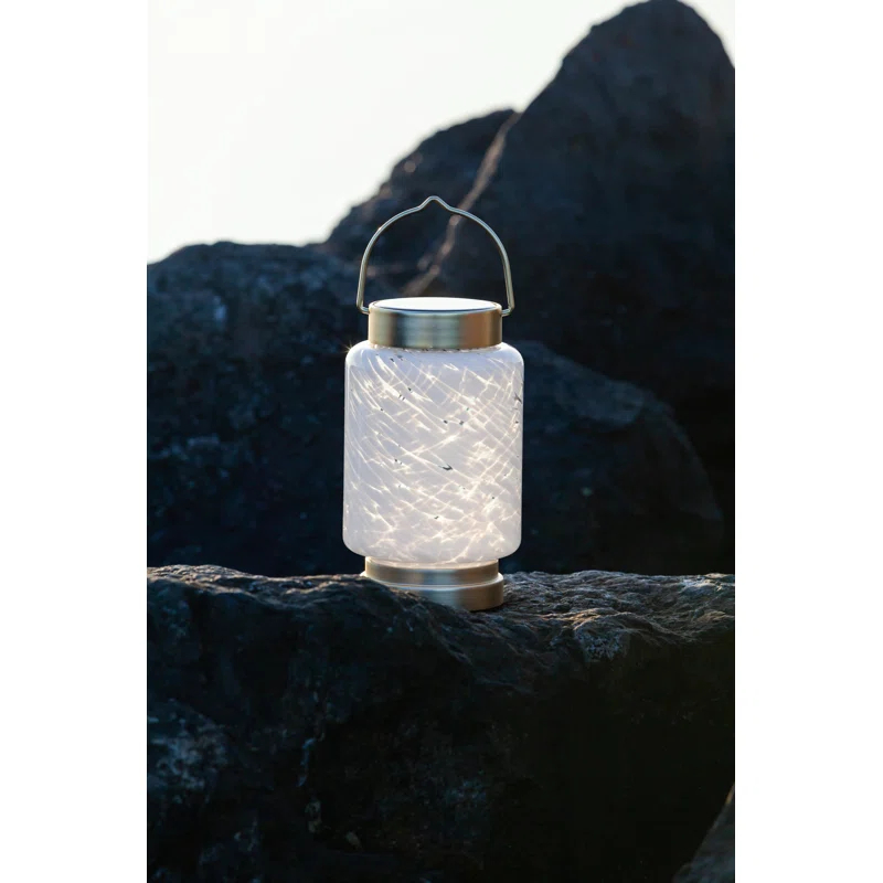Allsop Home and Garden 7.5'' Solar Powered Integrated LED Outdoor Lantern