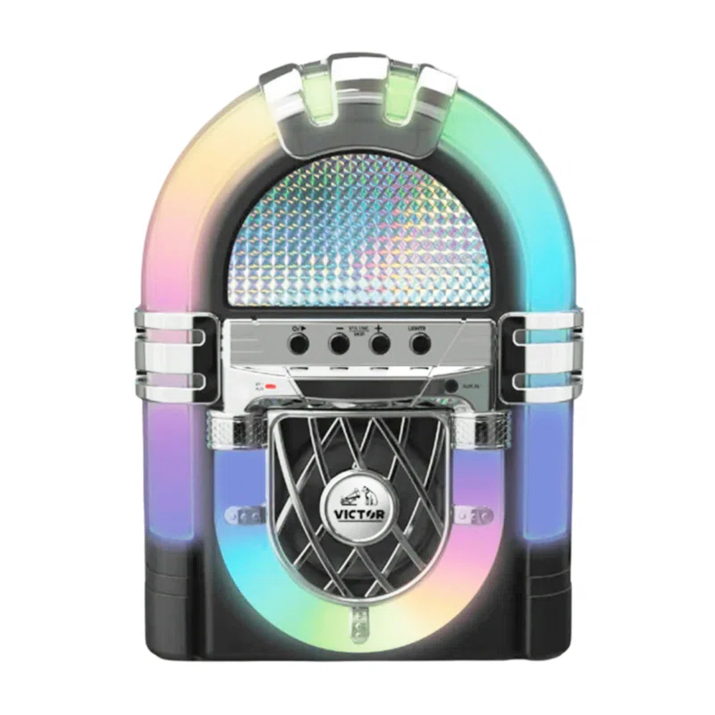 Sakar Victor Mini Bluetooth Jukebox with Multicolor LED Lighting