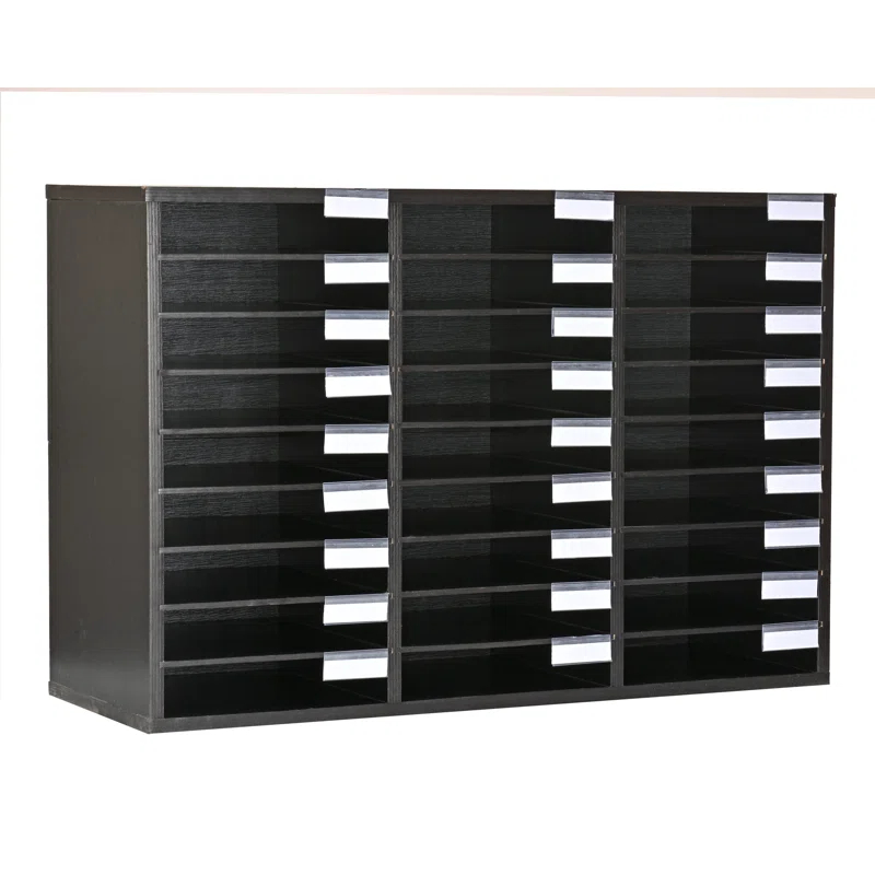 AdirOffice Manufactured Wood Compartment Mailroom Organizer