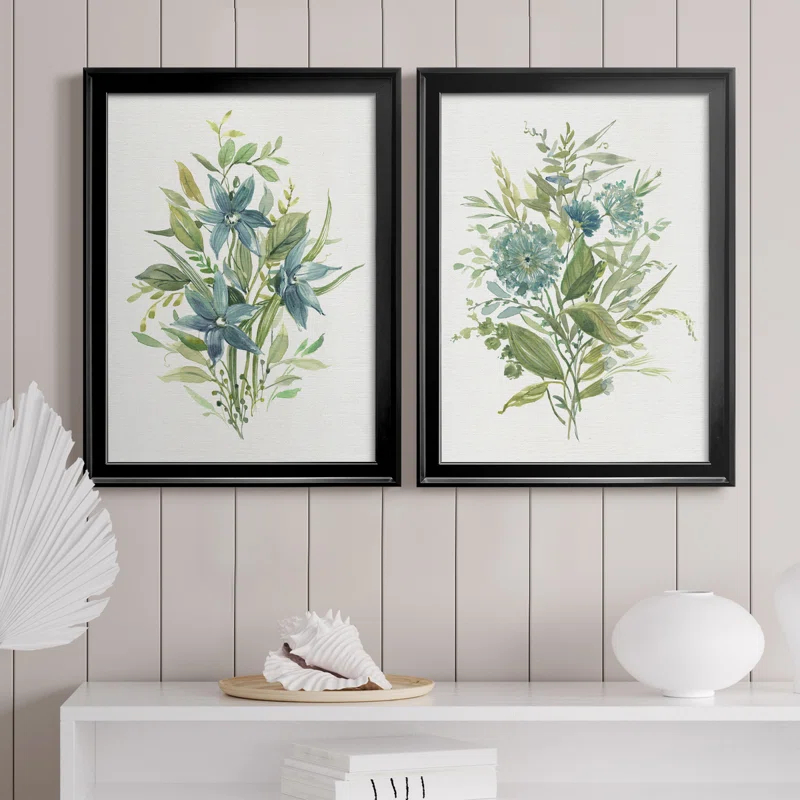 " Greenery I " 2 - Pieces Painting Print