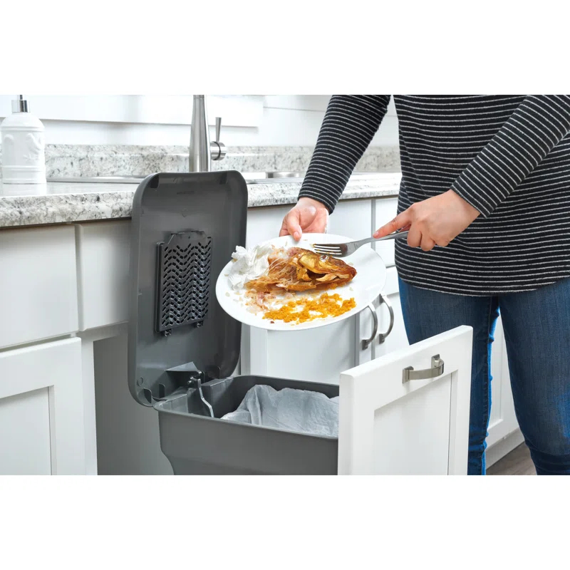 Rev-A-Shelf Wood Top Mount Pullout Trash/Waste And Compost Container