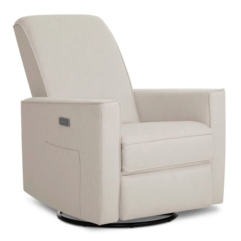Evolur Greenguard Gold Certified Upholstered Swivel Reclining Glider