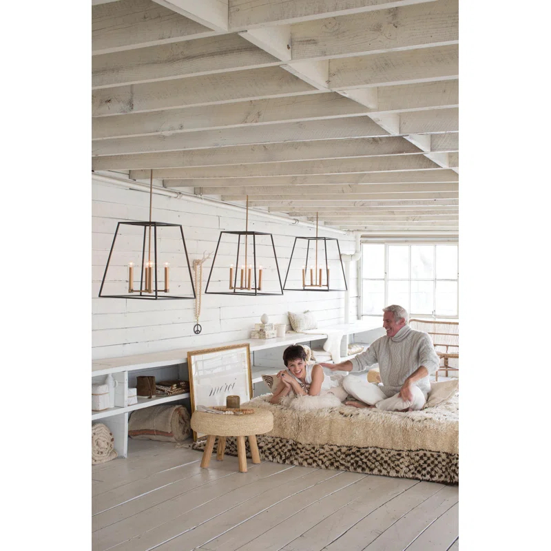 Hinkley Burley Oak One-Light Stem Hung Minimalist Pendant