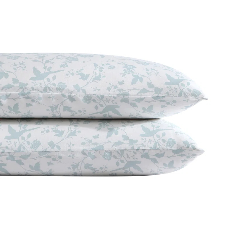 Laura Ashley Laura Ashley Printed Cotton Sateen Pillowcase Set (Set of 2)