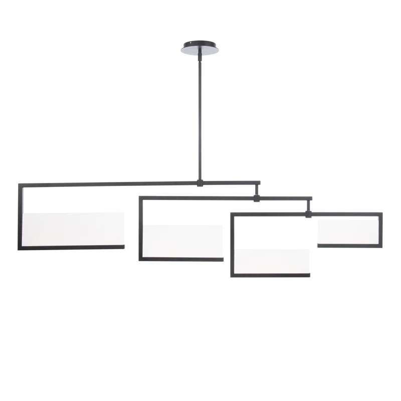 Quartet 4 - Light Black LED Kitchen Island Pendant