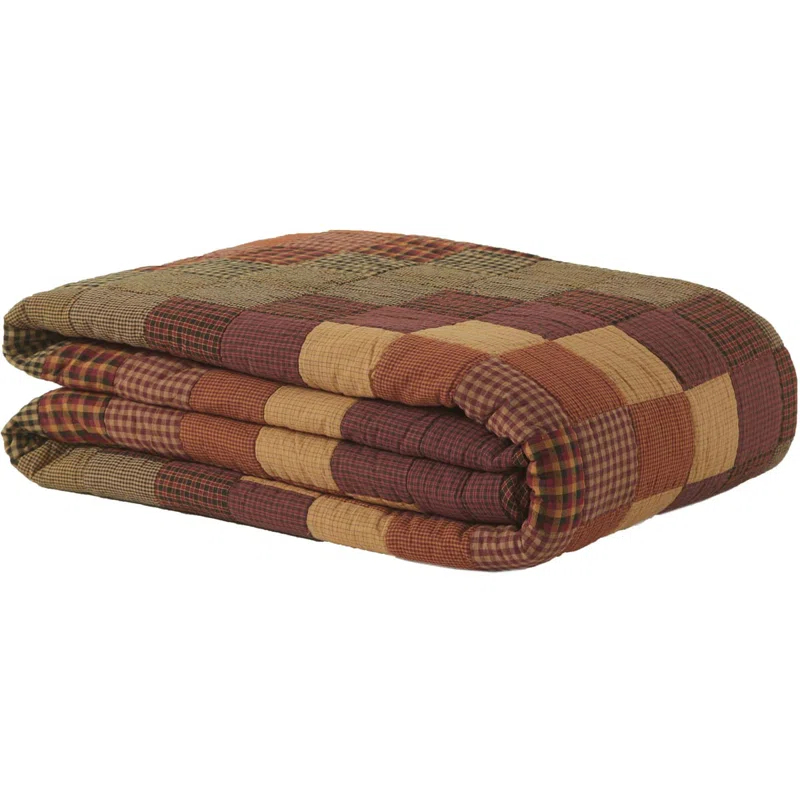 VHC Brands Heritage Farms Farmhouse / Country Cotton Patchwork Quilt