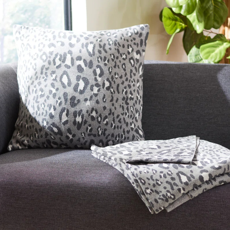 Safavieh Animal Print Cotton Reversible Throw Pillow