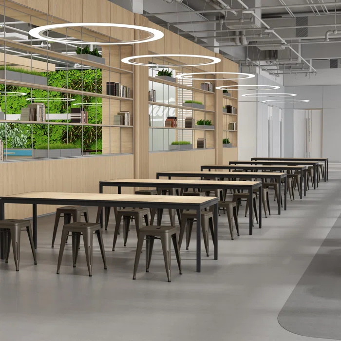 Williston Forge Apolito Counter Stool with Metal Frame (Set of 4)