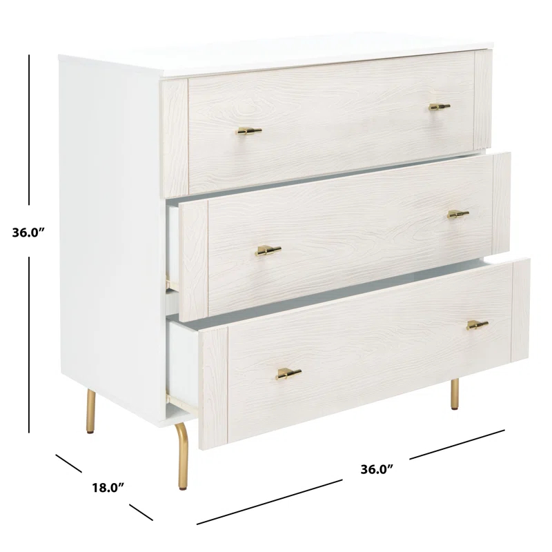 Willa Arlo™ Interiors Bartelt 36'' W 3 - Drawer Dresser