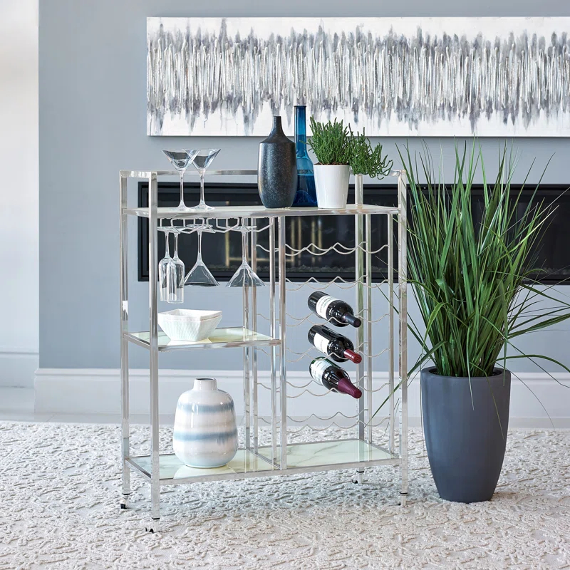Alma Derion Metal Bar Cart