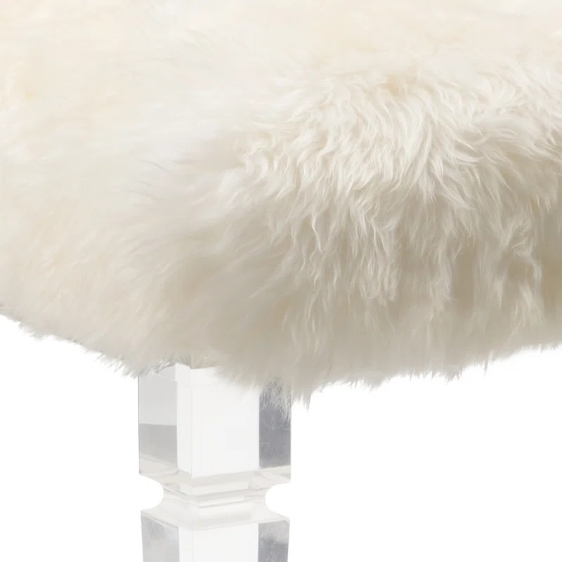 Crawford Faux Fur Upholstered Bench