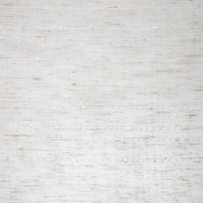 Clean Window Clean Window Aya Textured Slub Stripe Linen Blend Sheer Rod Pocket Kitchen Curtain Valance