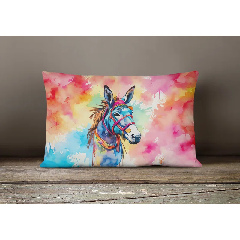 Caroline's Treasures Hippie Animals Other/No Pattern Indoor/Outdoor Throw Pillow