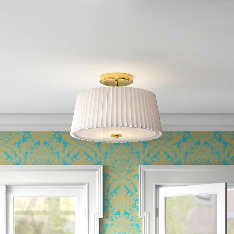 Aldrich Fabric Semi Flush Mount