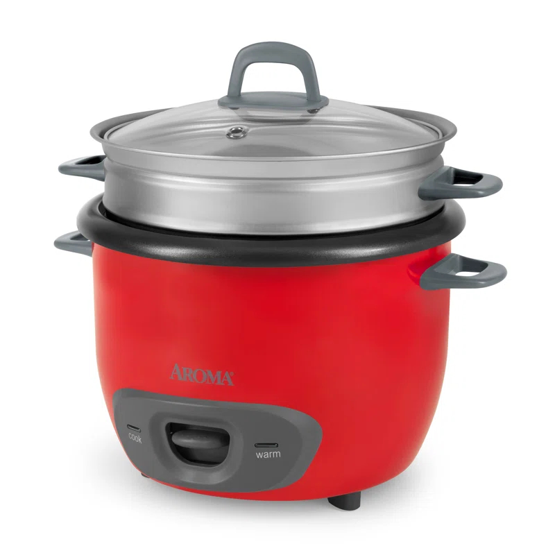 Aroma Aroma 14-Cup Pot Style Rice Cooker and Food Steamer Set