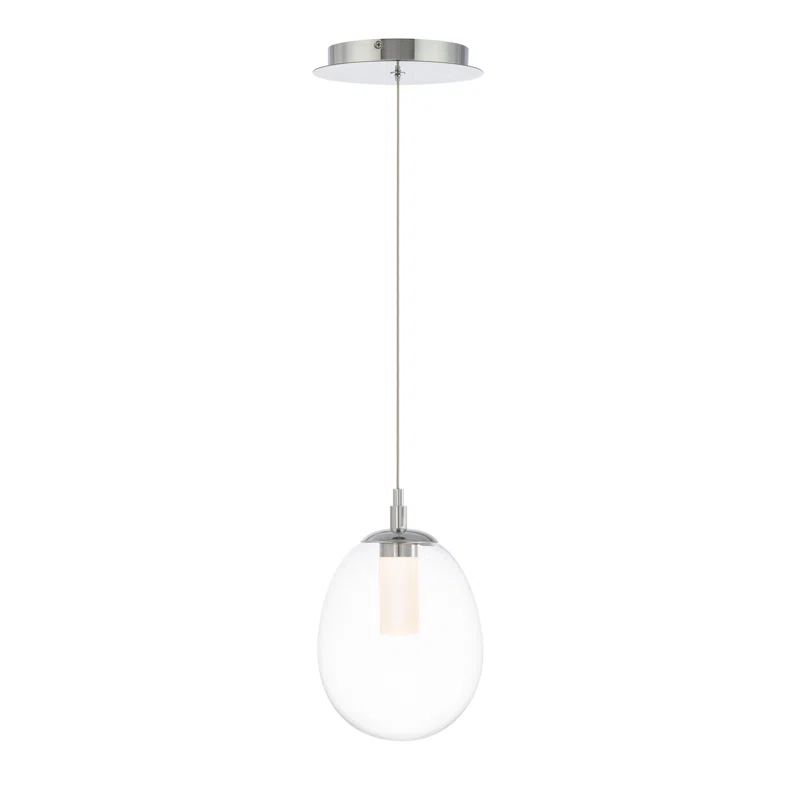 Bolla 1 - Light Chrome LED Single Pendant