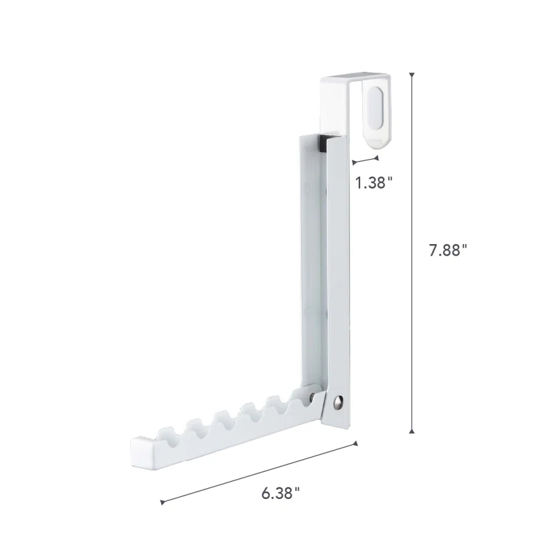 Yamazaki Home Over The Door Hooks - Folding Hanging Coat Rack, Steel, Over-the-Door