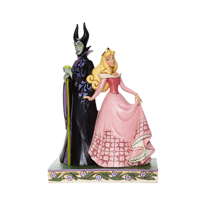 enesco Disney Traditions Jim Shore Aurora & Maleficent Figurine 9in H