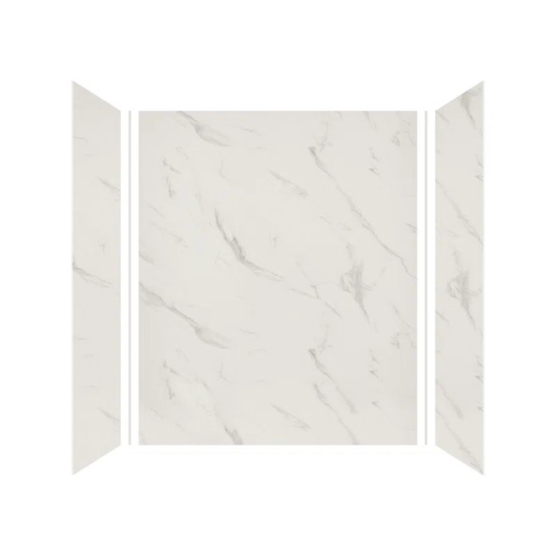 Transolid Expressions 60'' W 36'' D 72'' H Glue Up Solid Surface Wall