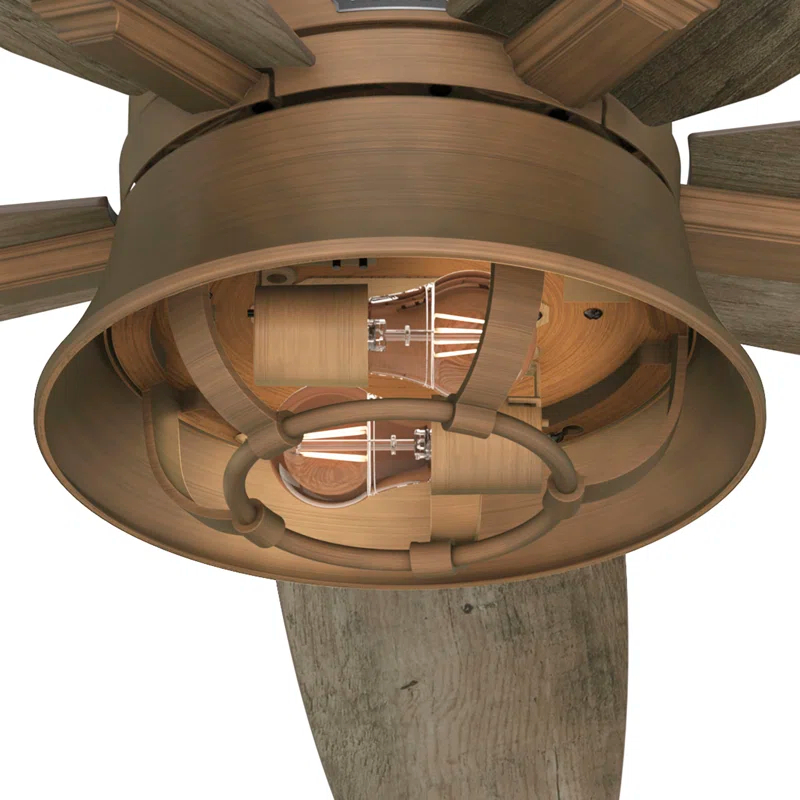 Hunter Fan 52" Hampshire 5 - Blade Ceiling Fan With LED Light Kit And Handheld Remote