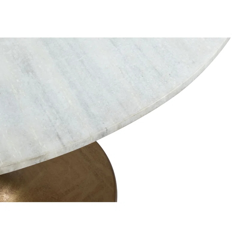 Zuo Hospitality Round Marble Top Dining Table