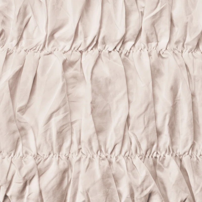 Chanasya Chanasya Ruched Ruffled Pleated Textured Washed Microfiber Duvet Set