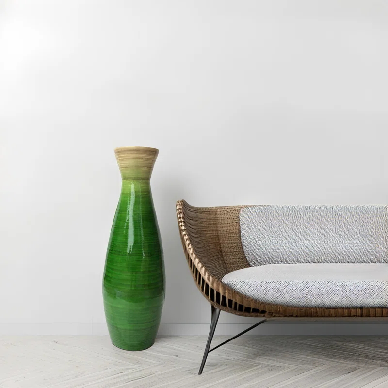 Uniquewise Handmade Wood Floor Vase