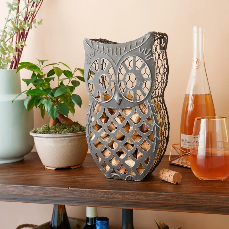 Twine Wise Owl Cork Collector