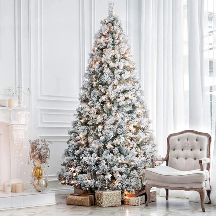 The Holiday Aisle® 6/7.5 FT Pre-Lit Artificial Christmas Tree with Warm White Lights