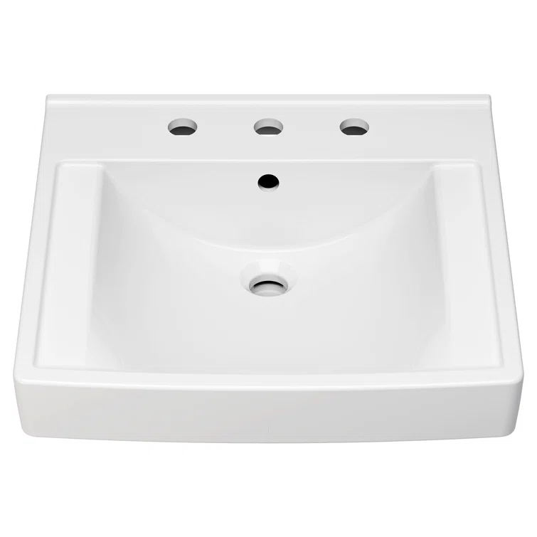 American Standard American Standard Decorum 20.25'' White Vitreous China Rectangular Bathroom Sink with Overflow 9134008EC.020