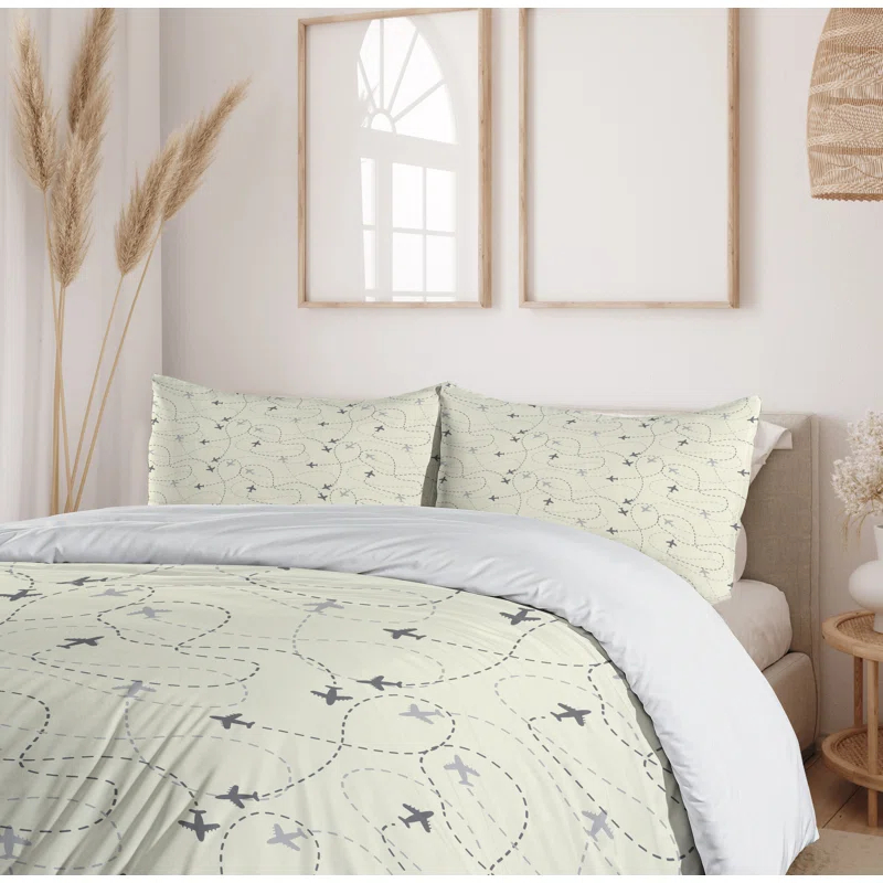 Airline Modern & Contemporary Duvet Cover Set