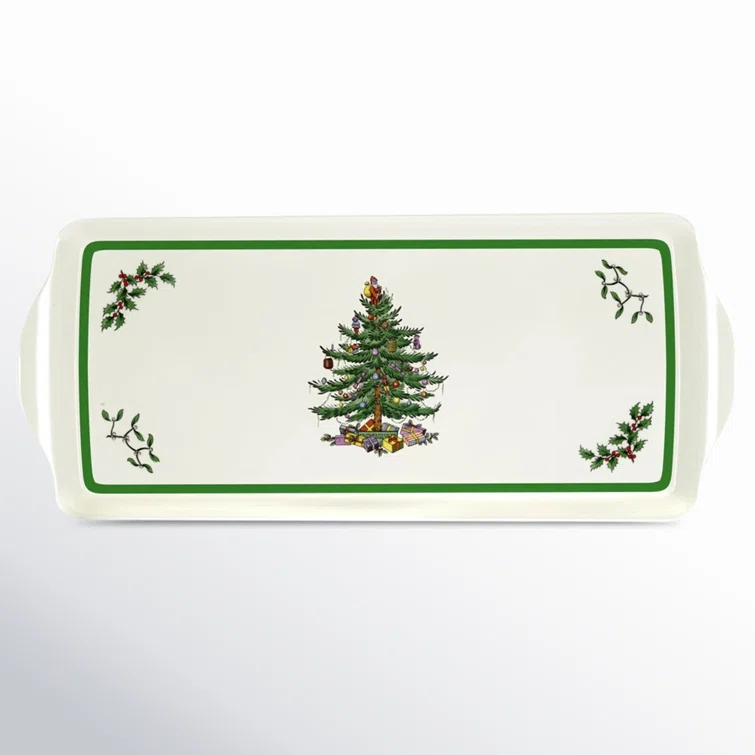 Pimpernel Christmas Tree Melamine Sandwich Tray