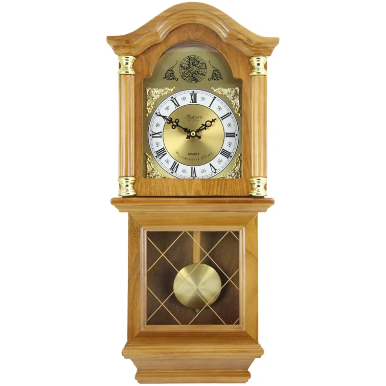 Bedford Clocks Bedford Clock Collection Solid Wood Wall Clock